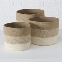 Sada košíků LUCIA - Basics, přírodní materiály