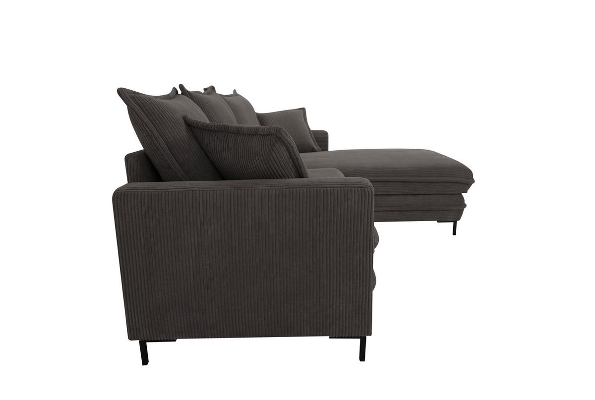 Ecksofa Armilla Taupe S: 272x174 Cm - Taupe/Hellgrau, Design, Textil (272/174cm) - MID.YOU