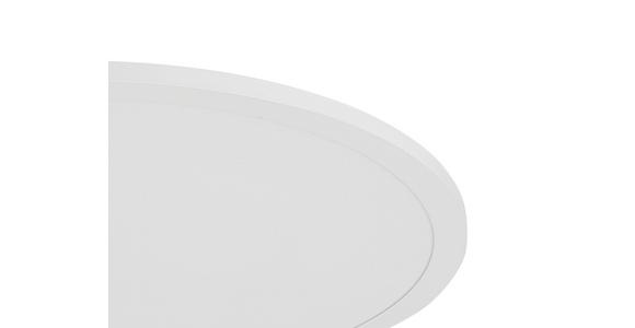 Led-deckenleuchte Albina - Weiß, MODERN, Kunststoff/Metall (45/6,8cm) - Luca Bessoni