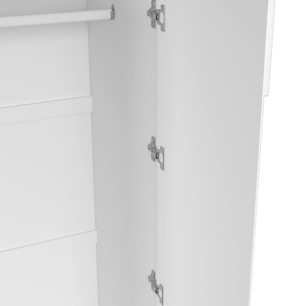 Šatníková skriňa MARLO š. cca 148 cm, dekor biela - biela, Modern, drevo/kompozitné drevo (148/223/60cm) - Bessagi Home