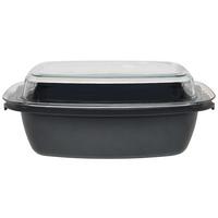 Pecsenyesütő Carmelita - fekete/átlátszó, Konventionell, Üveg/fém (32/21/11cm) - Luca Bessoni