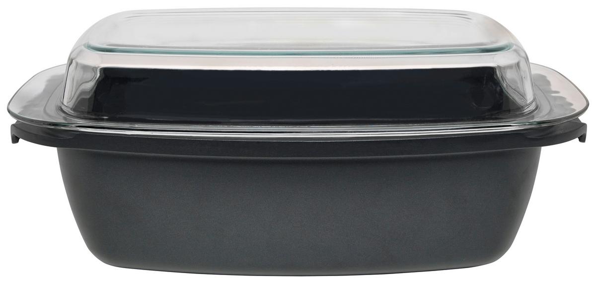 Pecsenyesütő Carmelita - fekete/átlátszó, Konventionell, Üveg/fém (32/21/11cm) - Luca Bessoni