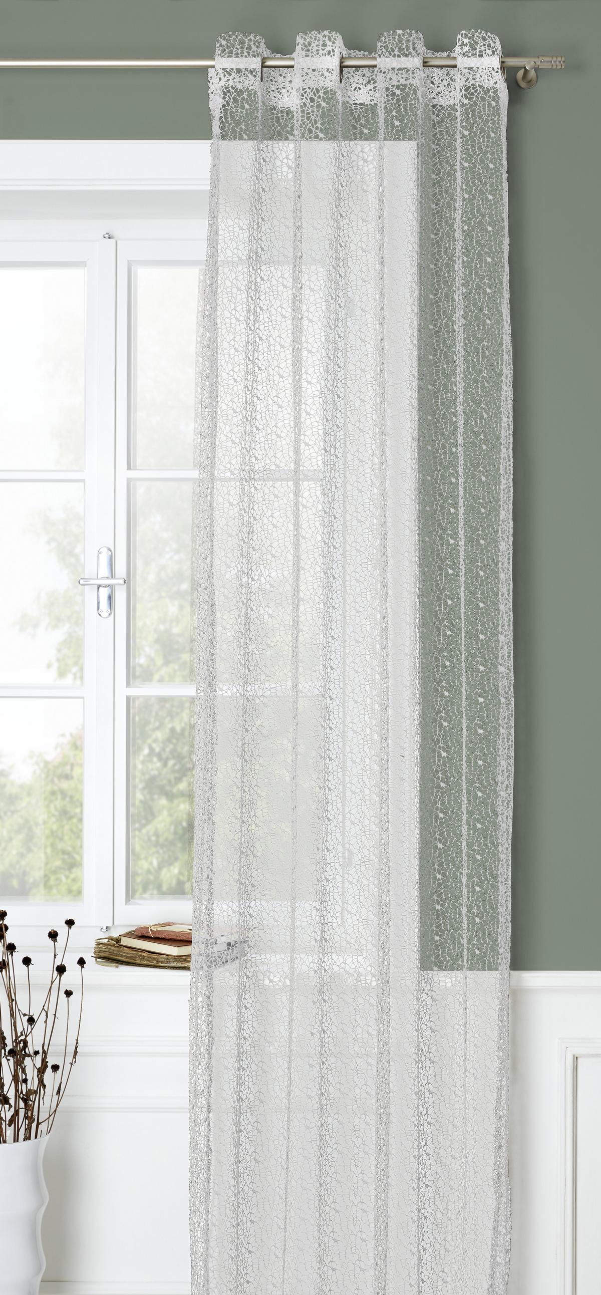 ZÁVES S OČKAMI ASTRID - biela, Modern (140/245cm) - Modern Living