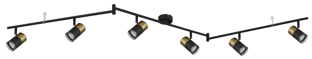 Strahler 57850-6 - Dunkelgrau/Schwarz, Basics, Kunststoff/Metall (180/8/18,5cm) - Globo