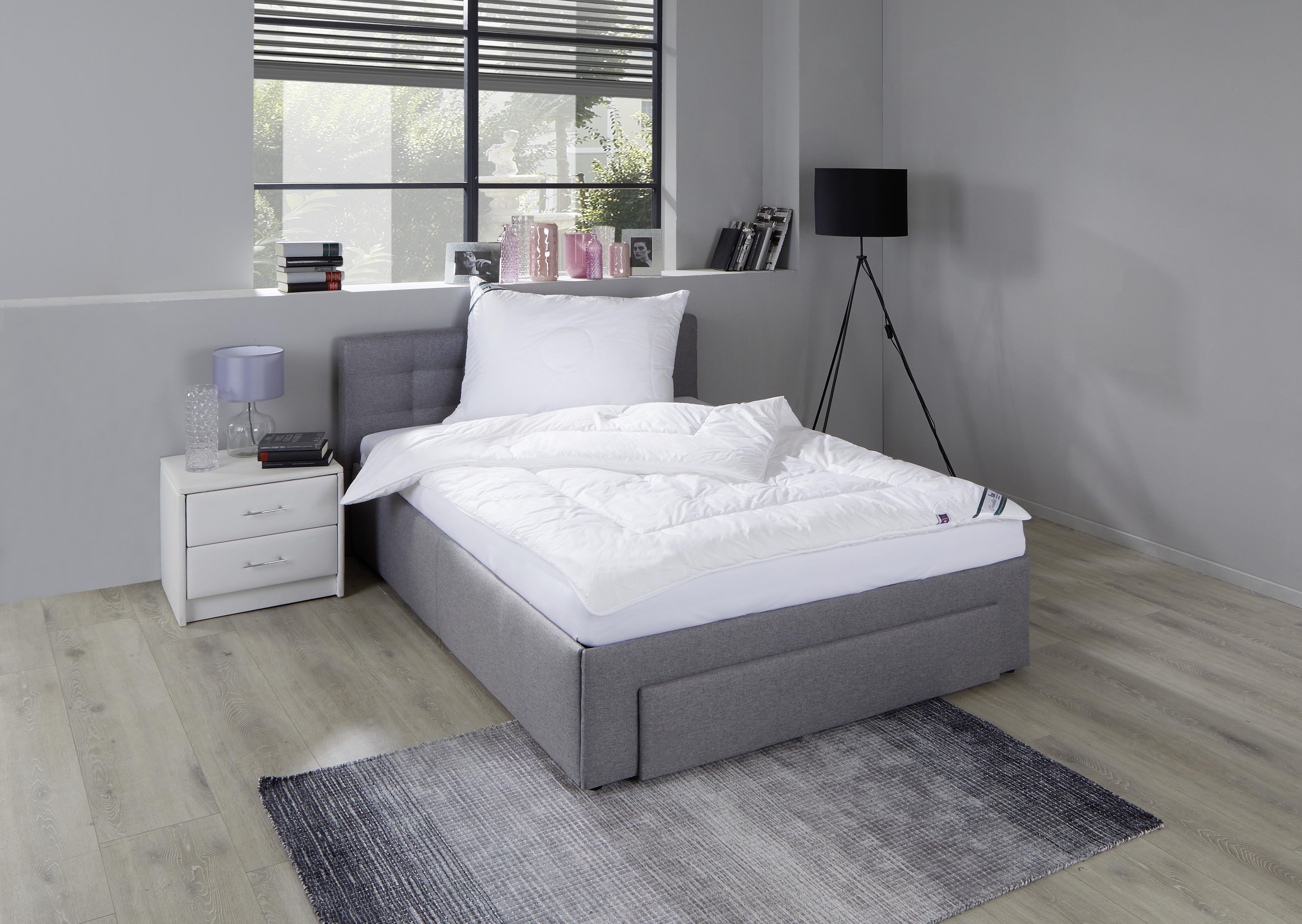 Steppdecke Duo-Decke 4 Polyester 140x200 cm - Weiß, MODERN, Textil (140/200cm) - FAN