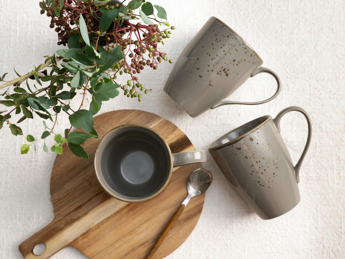 KAFFEEBECHERSET 22048 NATURE COLLECTION - Grau, Trend, Keramik (300ml) - Creatable