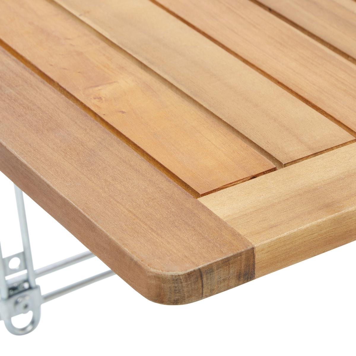 Balkónový stůl Helena - barvy akácie, Moderní, dřevo (60/34/40cm) - Bessagi Garden