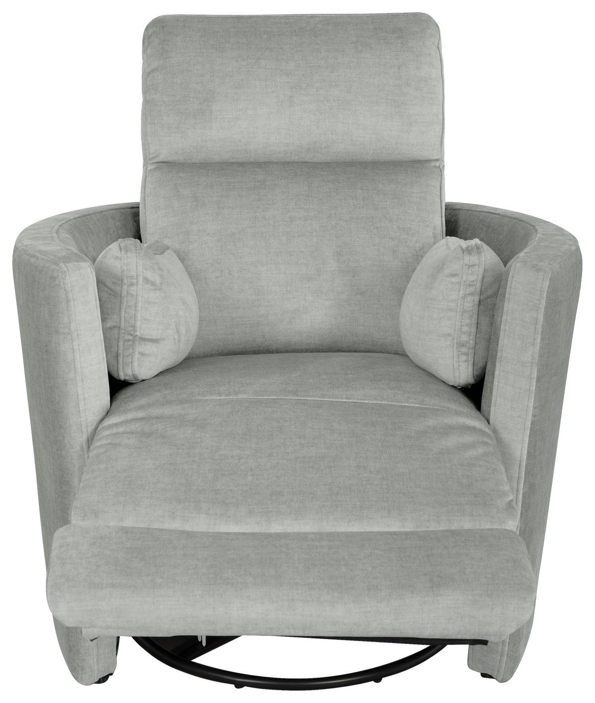 Fernsehsessel Swive Grau B: 91,4 Cm - Schwarz/Grau, MODERN, Textil (91,4/101,6/96,5cm) - Livetastic