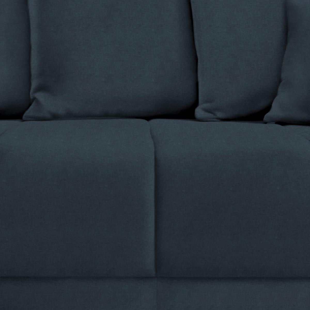 Rohová sedačka ALATRI, oboustr.,tmavě modrá,s polšt. - černá/zelená, Moderní, textil/plast (289/90/176cm) - Based