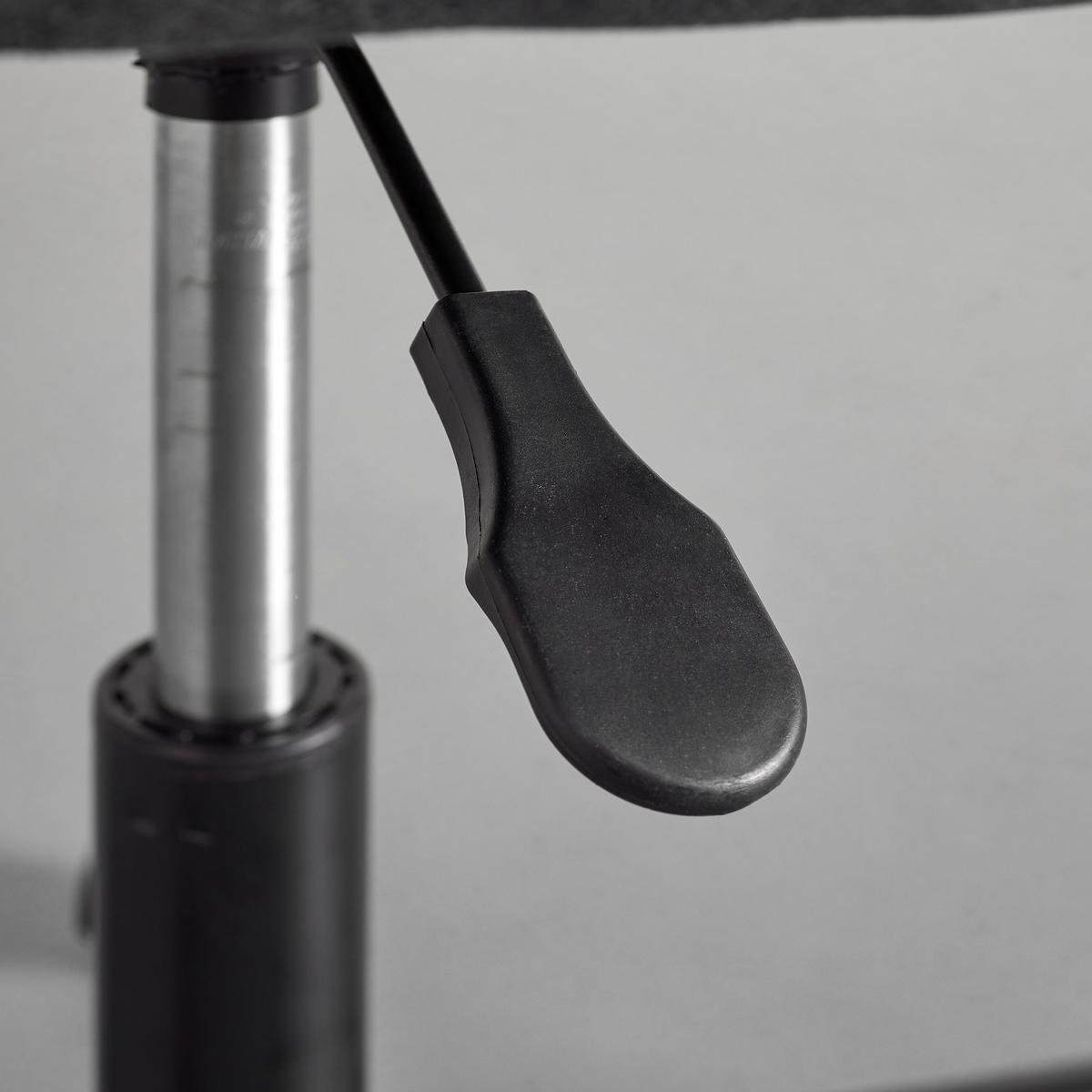 Otočná stolička CLELIE tmavosivá - čierna/tmavosivá, Modern, kov/drevo (45/79-89/57cm) - Bessagi Home