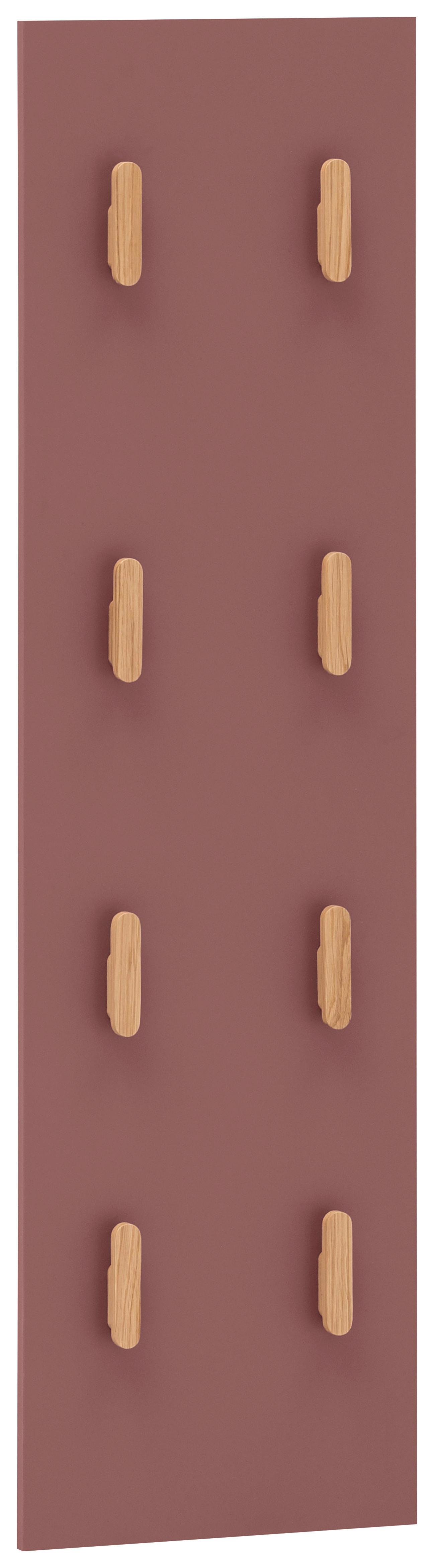 Garderobenpaneel Bjarne Mauve B: 30 Cm - Mauve, Design, Holzwerkstoff (30/110,6/2,6cm) - MID.YOU