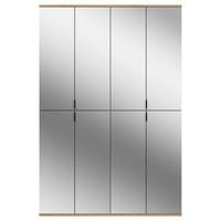 Garderobenschrank Projekt X Eiche//Spiegel B: 122 cm - KONVENTIONELL, Glas/Holzwerkstoff (122/193/34cm) - MID.YOU