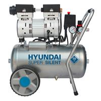 Druckluftkompressor Sac55752 8 Bar 1500 W Mit Rollen - Silberfarben, KONVENTIONELL, Metall (36/59/55cm) - Hyundai