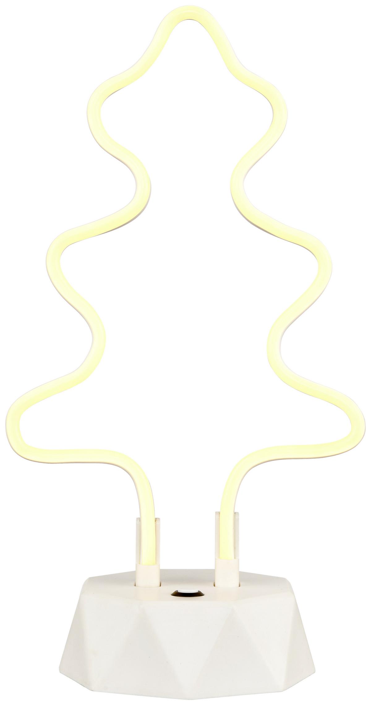 DEKORAČNÍ LED SVÍTIDLO PALO - bílá, Lifestyle, plast (30cm) - Modern Living