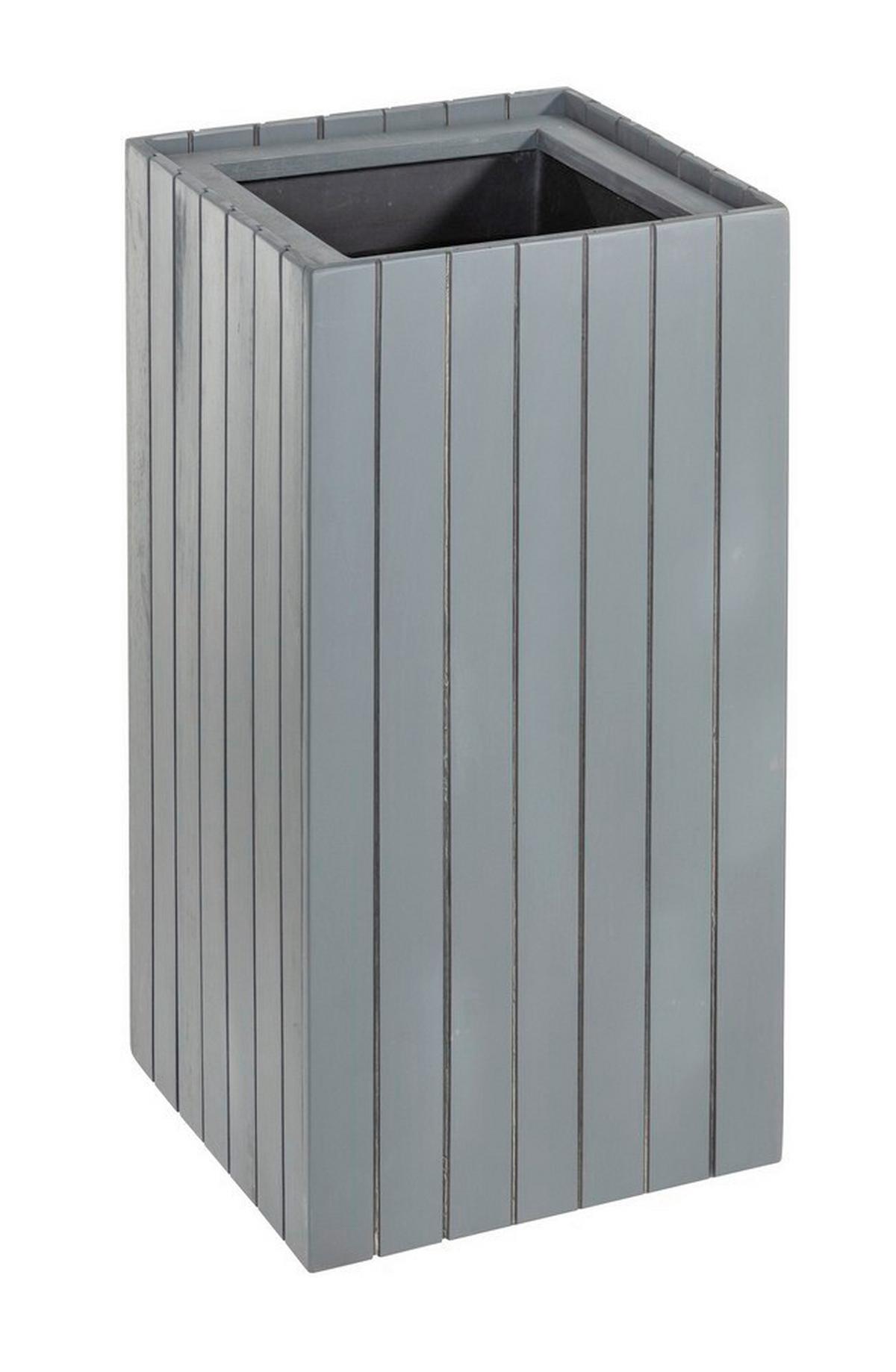 Blumenkasten H: 64 cm, Anthrazit - Anthrazit, Basics, Holz (30/30/64cm) - Prestige Home