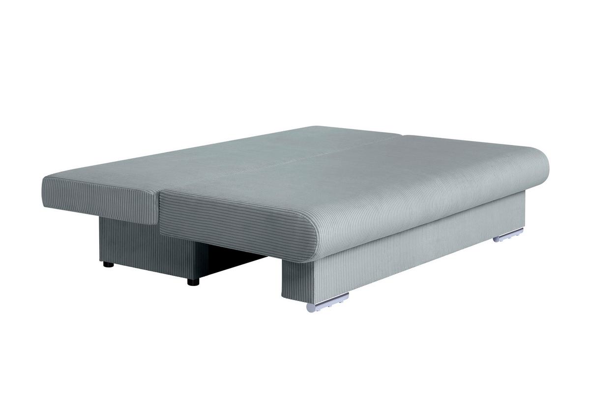 Schlafsofa Bora Mintgrün B: 193 Cm - Chromfarben/Schwarz, Design, Holzwerkstoff/Textil (193/86/85cm) - P & B