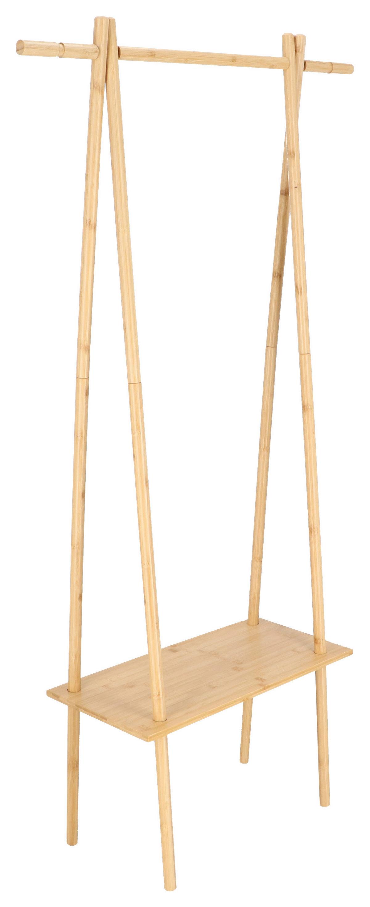 Wandregal Mit Übertopf Bambus Pflanzenregal Py204 - Hellbraun, LIFESTYLE, Holz (82/28/116cm)