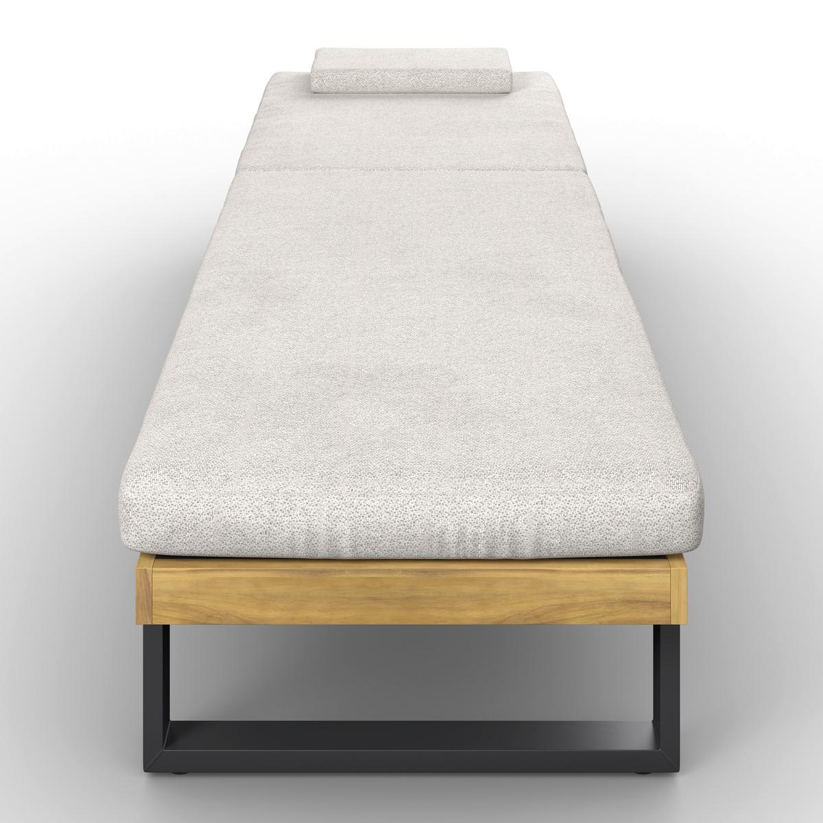 ZÁHRADNÉ LEŽADLO ELENYI - farba akácie, Modern, kov/drevo (200/95/65cm) - Bessagi Garden