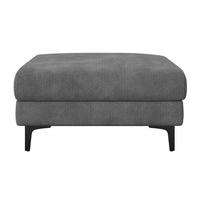 Hocker Atlanta dunkelgrau, B: 60cm - Dunkelgrau/Schwarz, Trend, Holz/Textil (60/44/88cm)