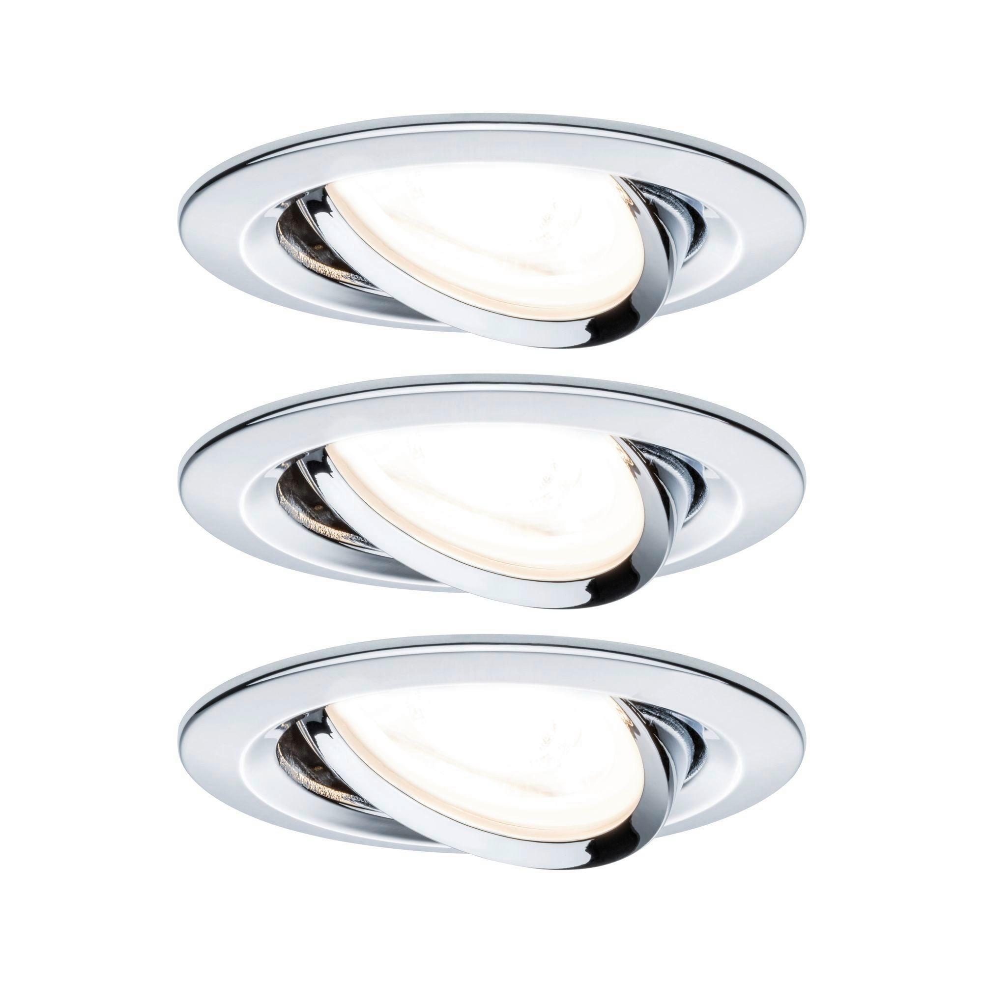 Deckenleuchte 3er-Set Ø 8,4 cm 1-Flammig, Rund - Basics (8,4cm) - Paulmann