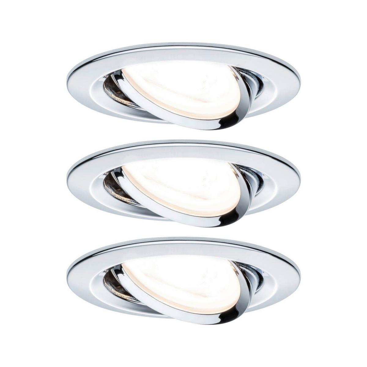 Deckenleuchte 3er-Set Ø 8,4 cm 1-Flammig, Rund - Basics (8,4cm) - Paulmann