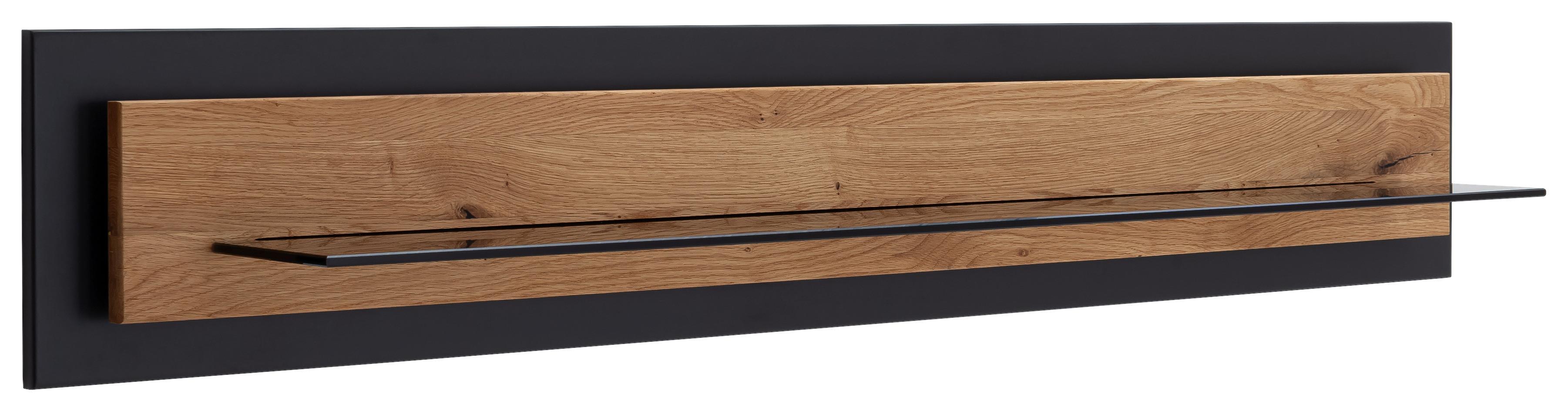 Wandboard Assini Wildeiche B: 150 Cm - Wildeiche, Design, Glas/Holz (150/26/23cm) - MID.YOU