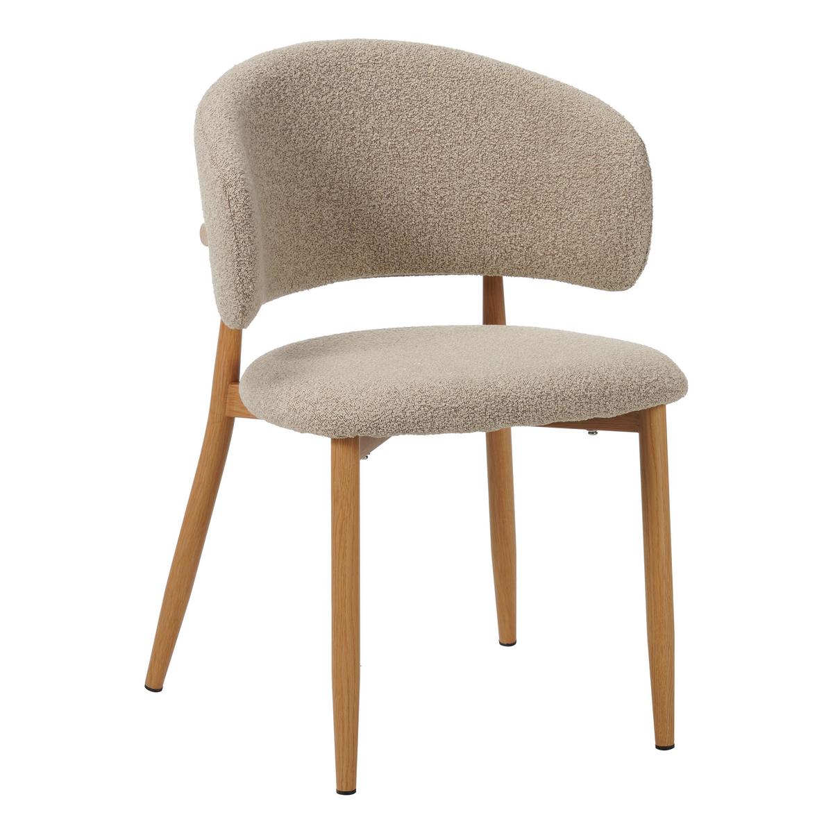 STUHL-SET YUKa Sandfarben B: 54cm - Sandfarben, MODERN, Textil/Metall (54/79/54cm) - Livetastic