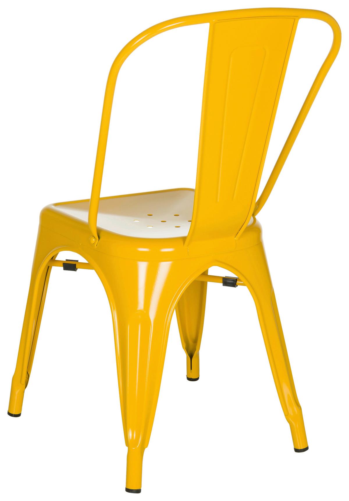 Stuhl Vantaggio Comfort Stapelbar Gelb Bis 150 Kg - Gelb, Basics, Metall (44/84/54cm) - MID.YOU