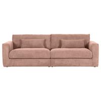 Bigsofa Manolis Altrosa B: 260 cm - Schwarz/Altrosa, KONVENTIONELL, Textil (260/66/115cm) - MID.YOU