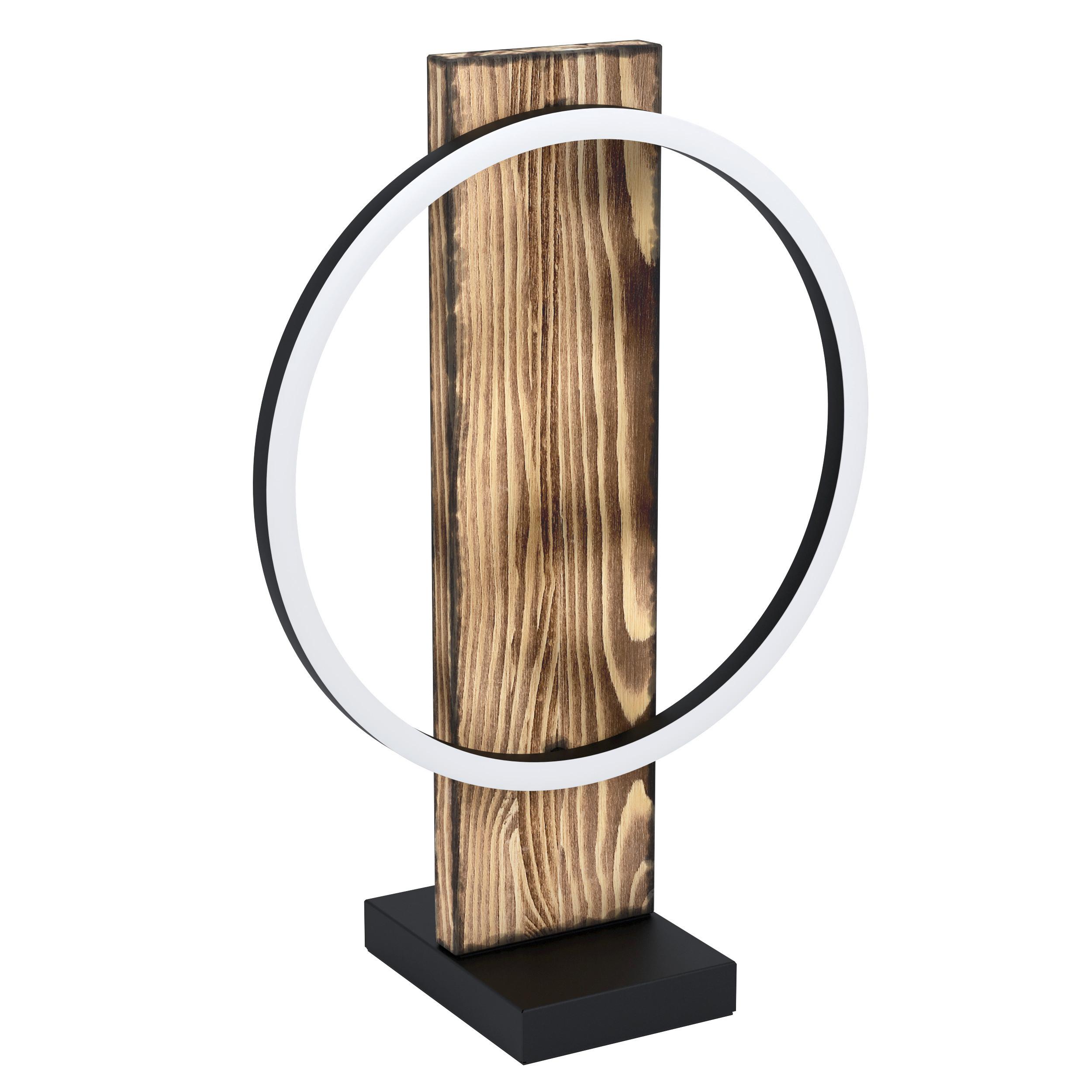 LED-Tischleuchte 99457 Boyal - Braun/Weiß, Natur, Holz/Kunststoff (30/15/42,5cm) - Eglo