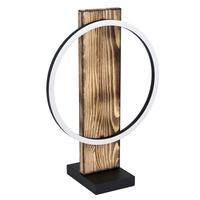 LED-Tischleuchte 99457 Boyal - Braun/Weiß, Natur, Holz/Kunststoff (30/15/42,5cm) - Eglo