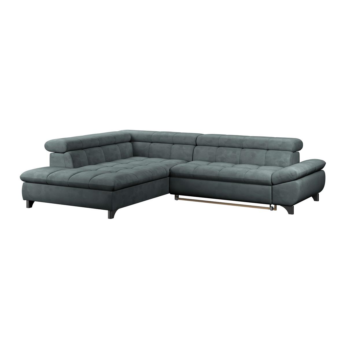Ecksofa Gemini Grün, B: 234cm - Chromfarben/Mintgrün, KONVENTIONELL, Textil (234/312cm)