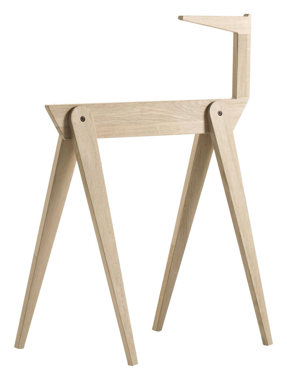 Tischgestell Berliner Bock - Eichefarben, Design, Holz (75/25/98cm) - Sudbrock