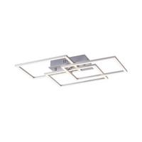 LED-Deckenleuchte Iven L: 54 cm dimmbar mit Memory-Funktion - Alufarben, Design, Kunststoff/Metall (54/33,5/7,5cm)