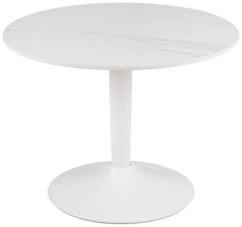 Odkládací stolek MALTA 60cm - bílá, Design, kov/keramika (60/45cm) - Livetastic