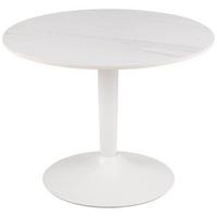 Odkládací stolek MALTA 60cm - bílá, Design, kov/keramika (60/45cm) - Livetastic
