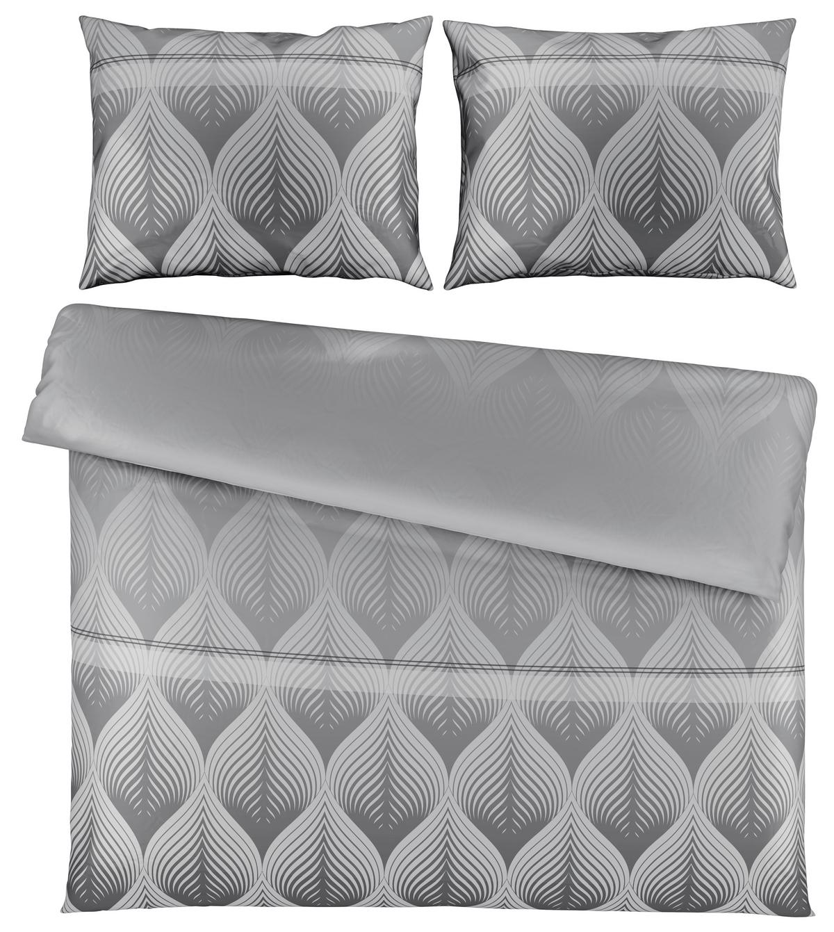 Povlečení Domps, 70/90 200/220cm - šedá, Moderní, textil (200/220cm) - Modern Living