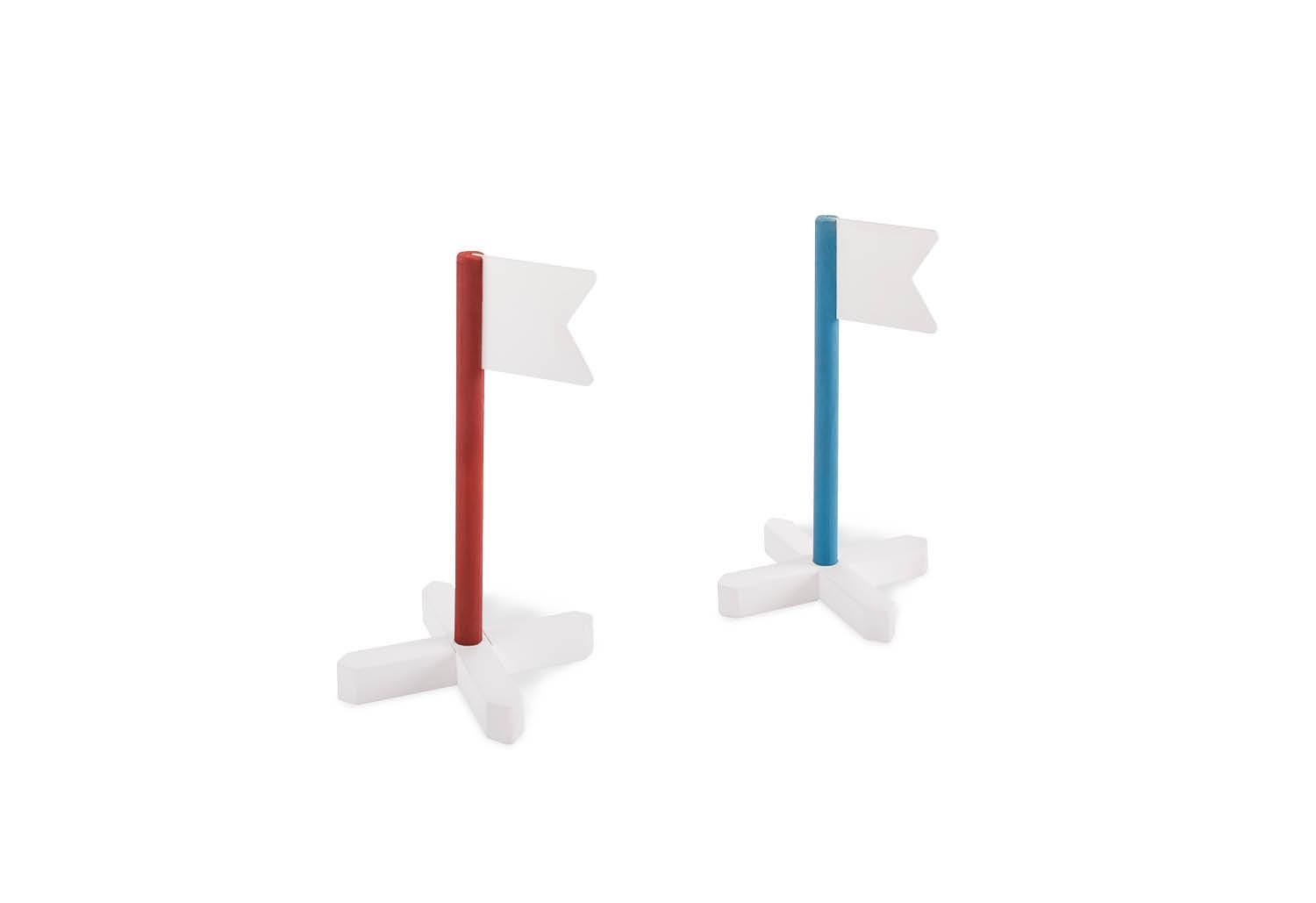 Hindernisparcour Hürden-Set - Blau/Rot, Basics, Holz (16/35/16cm) - Pinolino