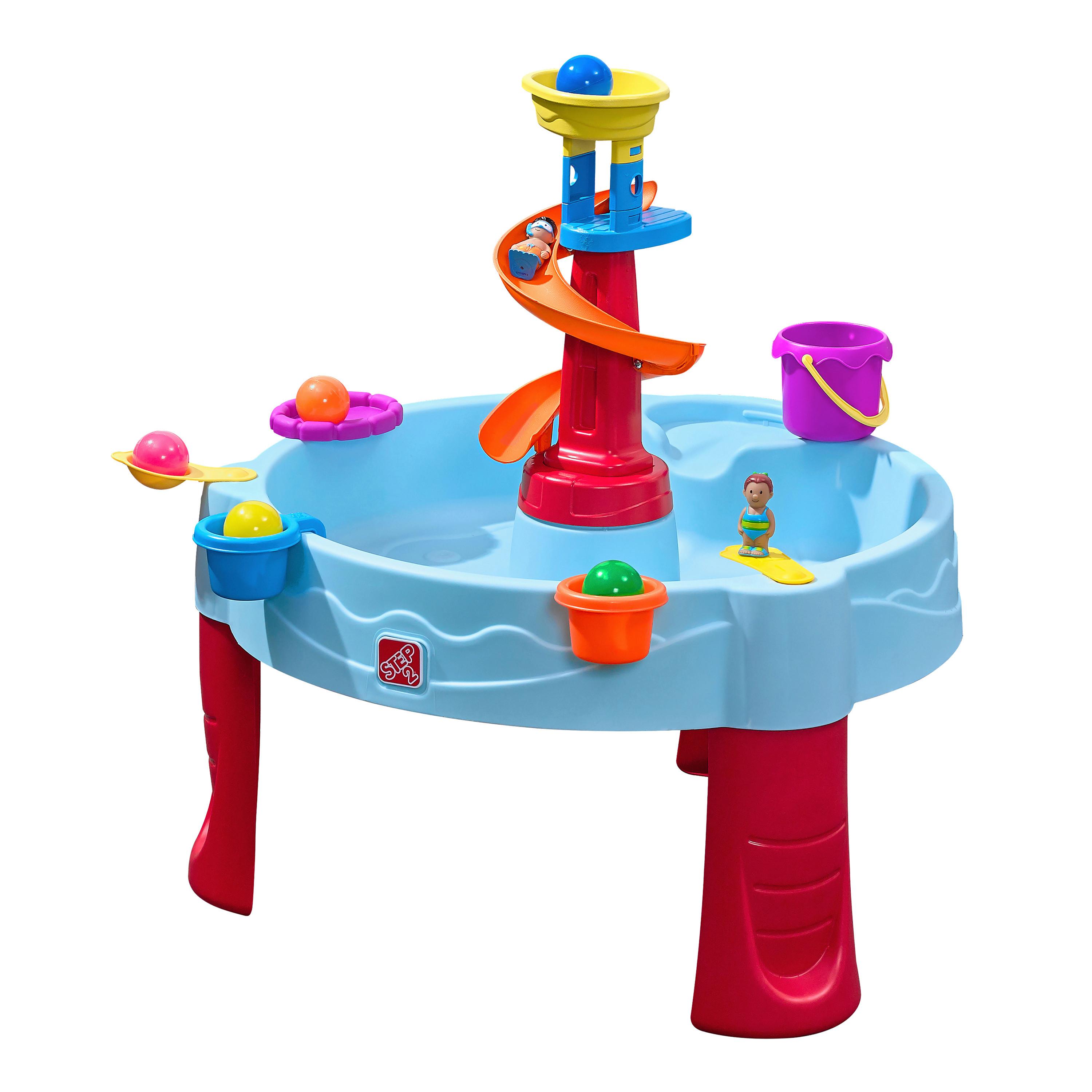 Sand- Und Wassertisch Spiral - Blau/Grau, Basics, Kunststoff (66/66/57,1cm) - Ambia Garden