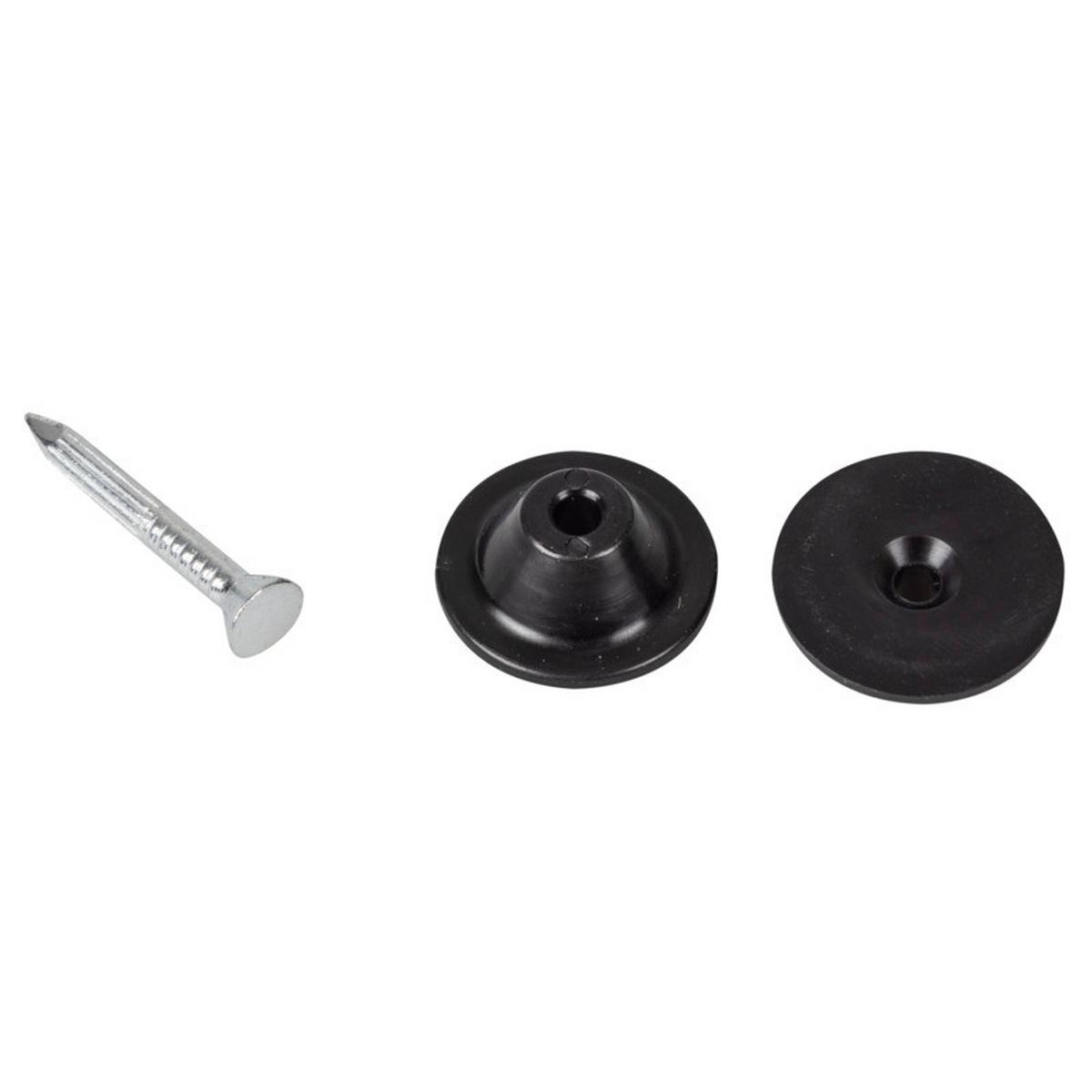 Befestigungsnägel für Hochbeet Befestigungsnägel F. Hochbeet - Silberfarben/Schwarz, Basics, Kunststoff/Metall (2,2/3cm)