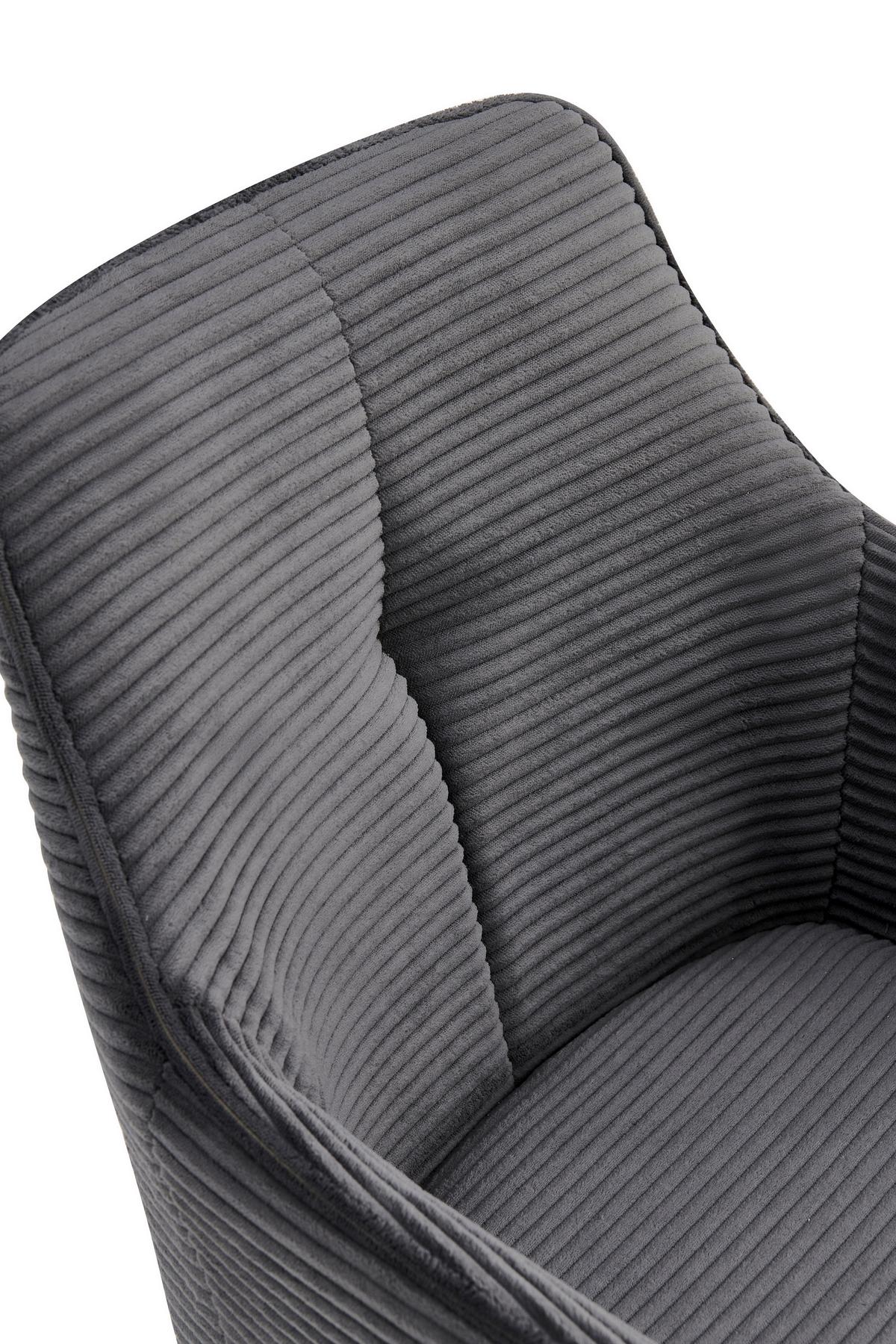 Armlehnstuhl-Set Verona II S 2er-Set - Anthrazit/Schwarz, MODERN, Textil/Metall (55/85/61cm) - MID.YOU