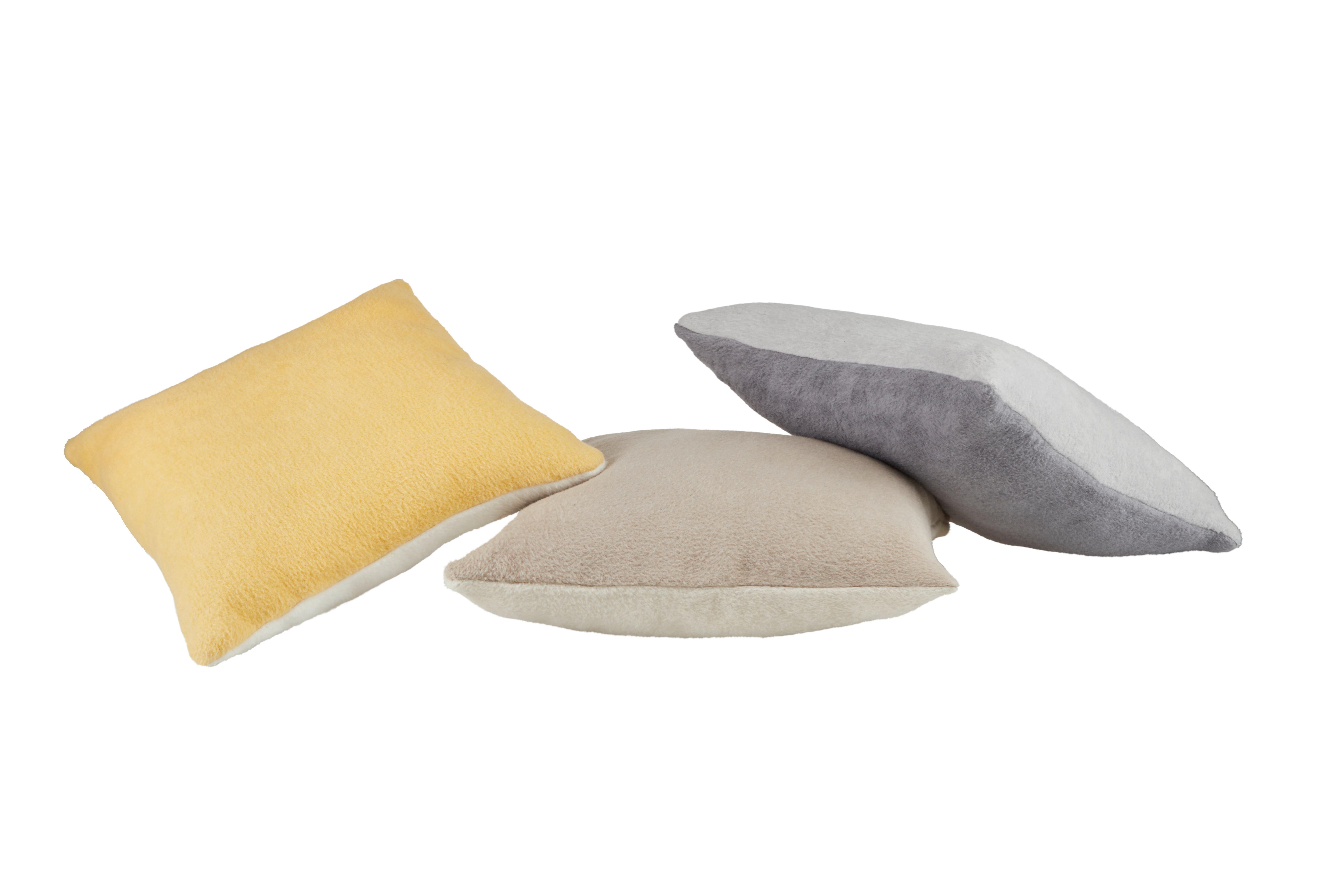 Zierkissen Lani - Anthrazit/Silberfarben, MODERN, Textil (45/45cm) - Luca Bessoni