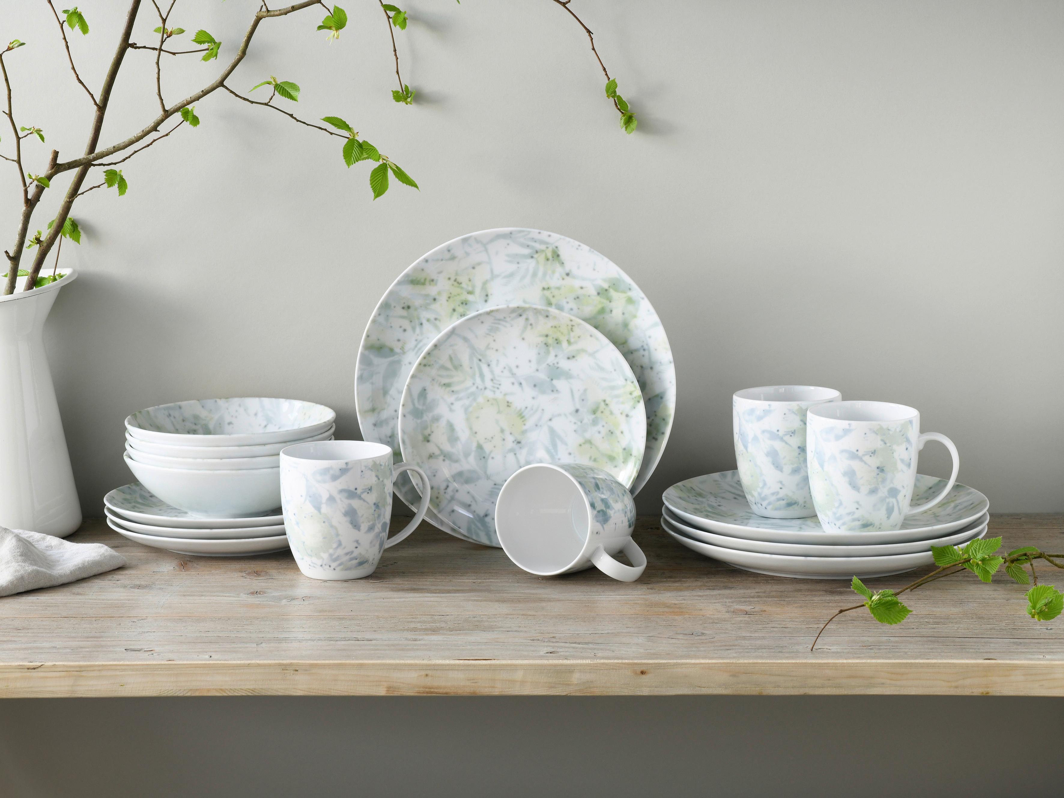Kombiservice Keramik 4 Personen Geschirr Set - Multicolor, Basics, Keramik - Creatable