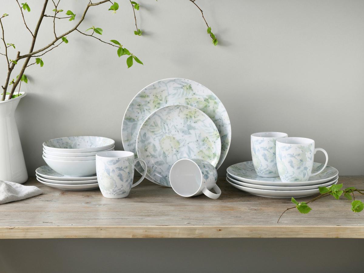 Kombiservice Keramik 4 Personen Geschirr Set - Multicolor, Basics, Keramik - Creatable