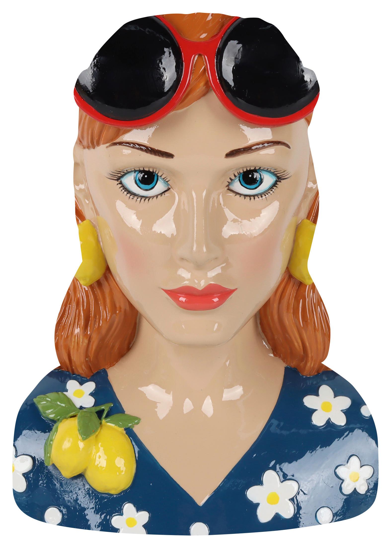 Váza ZENE - svetlohnedá/čierna, plast (17,5/22,5/14cm) - Mömax