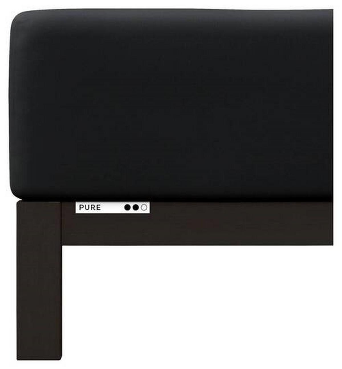 Boxspring-spannleintuch Pure Boxspring - Schwarz, Basics, Textil (120-130/200-220cm) - Schlafgut