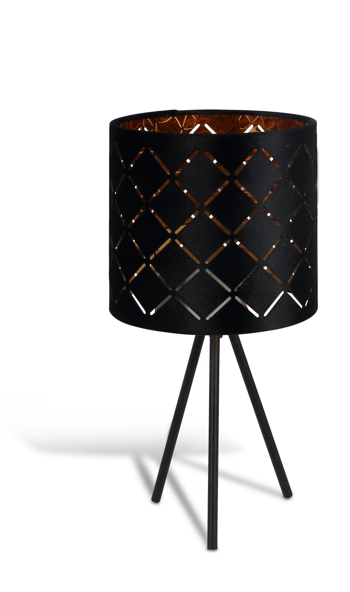 Stolová lampa Evelyn V: 35cm, 40 Watt - čierna, Lifestyle, kov (17/35cm) - Mömax