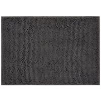 Fürdőszobaszőnyeg Liliane Kb. 60/90cm - antracit, Konventionell, műanyag (60/90cm) - Ondega