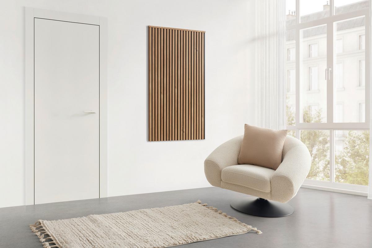 Nástěnný panel Anna vr.ukončovacej lišty, 4ks/sada - dub artisan, Moderní, kompozitní dřevo (74,4/119/1,2cm) - Based