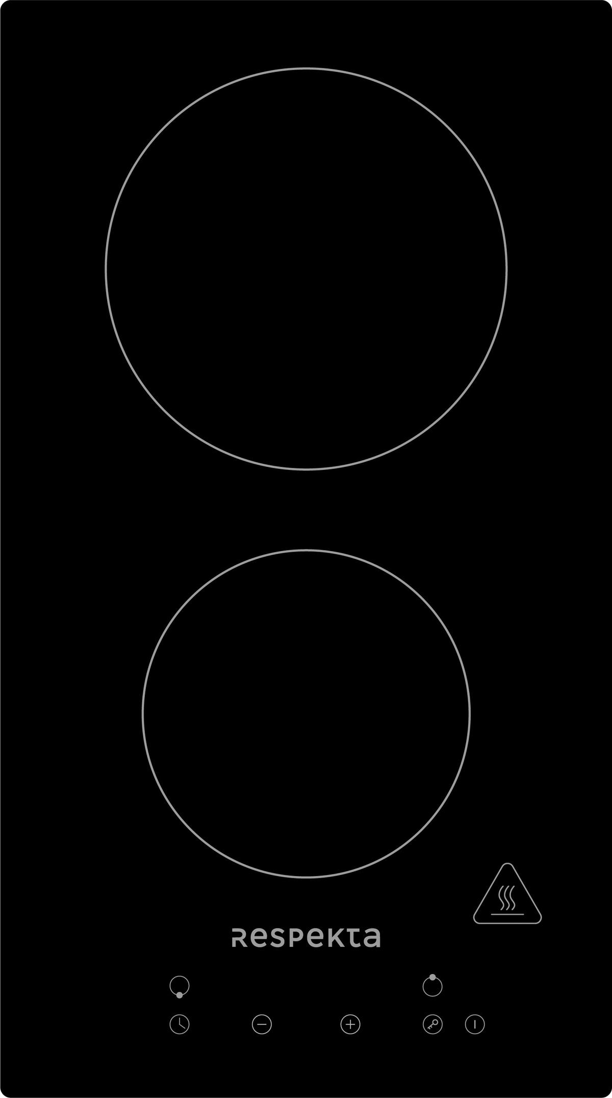 Kochfeld Respekta Bennet - Schwarz, Trend, Glas (29/5/52cm) - Respekta